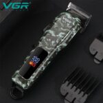 ⁦ماكينة حلاقة شعر كهربائية لاسلكية قابلة لإعادة الشحن بشاشة LED من في جي ار V-665⁩ - الصورة ⁦3⁩