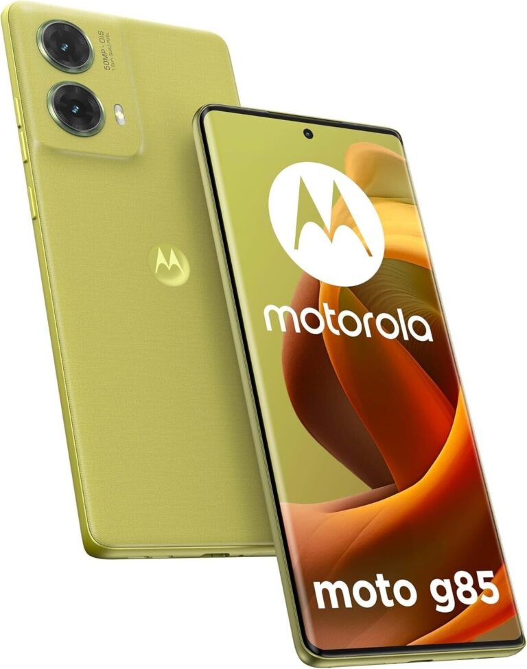 Motorola Moto g85 5G 12GB RAM 256GB UFS Android 14 pOLED Smartphone, Olive Green, 2 years Warranty (Pack include charger and cover)