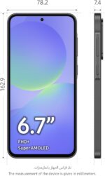 ⁦Samsung Galaxy A36 5G, Android Smartphone, 256GB Storage, 8GB RAM, Black, 6x OS Upgrades, Large Display, Octa-Core Processor 1 Year Warranty/Local Version⁩ - الصورة ⁦2⁩