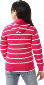 Andora girls Hooded Neck Striped Pullover Sweater (pack of 1) - الصورة 3