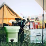 ⁦Folding Washing Machine Mini Automatic Clothes Washing Machine Portable Lightweight Underwear Washer for Travel Camping Apartment Laundry (Green)⁩ - الصورة ⁦5⁩