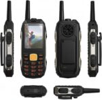 ⁦K19 Rugged Mobile Phone with 22000mAh Battery, Four SIM Powerful Signal, Internal Storage 512MB, RAM 64MB, Support Memory Card up to 8GB, 2G GSM, Torch, Laser Light, Black⁩ - الصورة ⁦4⁩