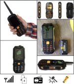 ⁦K19 Rugged Mobile Phone with 22000mAh Battery, Four SIM Powerful Signal, Internal Storage 512MB, RAM 64MB, Support Memory Card up to 8GB, 2G GSM, Torch, Laser Light, Black⁩ - الصورة ⁦7⁩