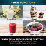 ⁦Ninja CREAMi Deluxe 11-In-1 Ice Cream Maker & Frozen Dessert Maker with 3 Tubs, Makes Ice Cream, Gelato, Sorbet, Frozen Yoghurt, Milkshakes, Slushi & More, 2-in-1 Flavour Option, Silver, NC501⁩ - الصورة ⁦3⁩