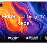 تلفزيون من هاير بشاشة ٥٥ بوصة، بدقة 4K، موديل H55K80EU، بتقنية كيو إل إي دي