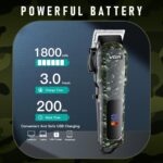 ⁦ماكينة حلاقة شعر كهربائية لاسلكية قابلة لإعادة الشحن بشاشة LED من في جي ار V-665⁩ - الصورة ⁦2⁩