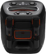 ⁦JBL Partybox Encore 2, Wireless Bluetooth Party Speaker with Wireless Mic, 15 Hours of Playtime, IPX4 Splashproof, Pro Sound with AI Sound Boost and Auracast Multi-Speaker Connection, Black⁩ - الصورة ⁦8⁩