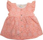 ⁦Baby Shoora girls Set Of 3 Pieces Sleeveless Dress,Underwear&Hat Printed Shapes Dress (pack of 3)⁩ - الصورة ⁦2⁩