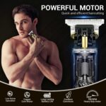⁦ماكينة حلاقة الشعر احترافية باداء لا يمكن ايقافه لمدة 180 دقيقة للرجال موديل V-081 لون ذهبي من في جي ار في-081⁩ - الصورة ⁦5⁩