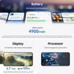 ⁦Samsung Galaxy S25 FE, 5G, Smartphone, Android, 256GB Storage, 8GB RAM, Icyblue, Octa Core, 1.3GHz, 6.7-inch, Full HD, 120Hz-1 Year Warranty/Local Version⁩ - الصورة ⁦2⁩