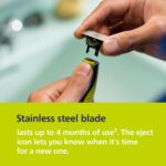 ⁦Philips Norelco OneBlade 360 Face Hybrid Trimmer and Shaver, Frustration Free Packaging, QP2724/90⁩ - الصورة ⁦5⁩