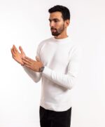 ⁦كنزة من وايت ايجل بنصف رقبة للرجال، قصة عادية⁩ - الصورة ⁦3⁩