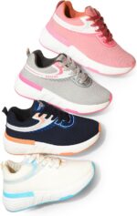 ⁦حذاء رياضي منسوج للنساء A712/1 - تصميم مطبوع انيق⁩ - الصورة ⁦5⁩