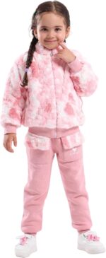 بيجامة بناتي فرو صناعي من 3 قطع - مقاس من زيزو