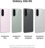 ⁦Samsung Galaxy A56 5G, Android Smartphone, 256GB Storage, 8GB RAM, Awesome Graphite, 6x OS Upgrades, Large Display, Long Battery Life 1 Year Warranty/Local Version⁩ - الصورة ⁦3⁩