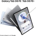 ⁦Samsung Galaxy Tab S10 FE+, 5G Android Tablet, 12GB RAM, 256GB Storage, 13.1” Screen, 90Hz Display, S Pen Included, IP68, Long Battery Life, Gray (UAE Version)⁩ - الصورة ⁦2⁩