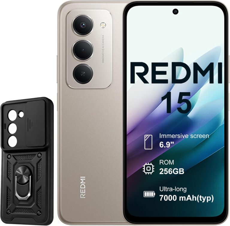 XIAOMI Redmi 15-4G 8+256 GB Smartphone, Screen from 6.9 Inch 120 Hz, Dual Camera 50MP, Snapdragon 685, 7000 mAh, Grey, Charger included - 18 months warranty
