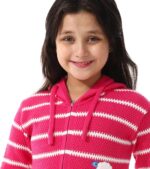 Andora girls Hooded Neck Striped Pullover Sweater (pack of 1) - الصورة 4