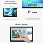 ⁦تابلت جالاكسي تاب S10 FE 256GB اندرويد وواي فاي، شاشة كبيرة، عمر بطارية طويل ومعالج اكسينوس 1580 مقاوم للماء بتصنيف IP68 وتحديث 90 هرتز وقلم ستايلس لتدوين الملاحظات من سامسونج، إصدار أمريكي، أزرق⁩ - الصورة ⁦4⁩
