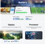 ⁦Samsung Galaxy S25 FE, 5G, Smartphone, Android, 256GB Storage, 8GB RAM, White, Octa Core, 1.3GHz, 6.7-inch, Full HD, 120Hz-1 Year Warranty/Local Version⁩ - الصورة ⁦7⁩