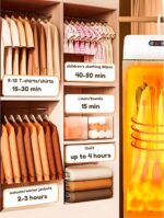 ⁦SUPREMIUM Portable Laundry Dryer, 600W Mini Electric With Foldable Bag, Compact Travel Timer for Clothes, RV, Apartment, Home Use, Perfect for Delicate Garments⁩ - الصورة ⁦4⁩