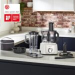 ⁦محضر طعام مالتي برو اكسبريس FDP65.450WH من كينوود، مع مجموعة واسعة من الملحقات، وعاء بسعة 3 لتر، بقدرة 1000 وات، سرعتان بالإضافة إلى النبض، ابيض⁩ - الصورة ⁦9⁩