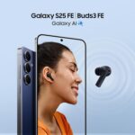 ⁦Samsung Galaxy S25 FE, 5G, Smartphone, Android, 256GB Storage, 8GB RAM, White, Octa Core, 1.3GHz, 6.7-inch, Full HD, 120Hz-1 Year Warranty/Local Version⁩ - الصورة ⁦10⁩