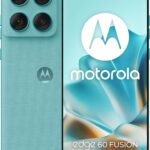 Motorola Edge 60 Fusion Smartphone (6.67" Super HD Display, 50MP Camera with Moto AI 12/256GB, Android 15) Pantone Amazonite (Blue)