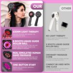 ⁦أداة توزيع زيت الشعر 2 في 1، أداة توزيع زيت فروة الرأس، فرشاة شعر لنمو الشعر، أداة توزيع زيت الشعر، أداة تدليك فروة الرأس، موزع زيت للشعر من ام بادك⁩ - الصورة ⁦2⁩