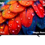 تلفزيون 58 بوصة بدون إطار ويب أو اس 4 كيه يو اتش دي سمارت ليد مع رسيفر مدمج L58HYNDA650 من هيونداي، أسود