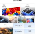 ⁦TCL تلفزيون ذكي P6K LED 4K UHD HDR مقاس 55 بوصة | تلفزيون جوجل، 60 هرتز، HDR 10، معالج AiPQ، صوت دولبي، ام اي ام سي، HDMI 2.1، بلوتوث 5.2، واي فاي 5، تصميم بدون حواف (55P6K - موديل 2025)⁩ - الصورة ⁦3⁩
