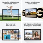 ⁦تابلت سامسونج تاب A9 بلس شبكة الجيل الخامس 5G LTE X216 بذاكرة رام 8GB وسعة تخزينية 128GB بمواصفات عالمية من سامسونج، لون جرافيت⁩ - الصورة ⁦4⁩