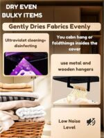⁦SUPREMIUM Portable Laundry Dryer, 600W Mini Electric With Foldable Bag, Compact Travel Timer for Clothes, RV, Apartment, Home Use, Perfect for Delicate Garments⁩ - الصورة ⁦3⁩