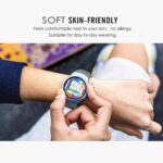 ⁦MoKo Watch Band Compatible with Samsung Gear S2, Soft Silicone Replacement Sport Band fit Gear S2 (SM-R720 / SM-R730 ONLY) Smart Watch, NOT FIT S2 Classic (SM-R732 & SM-R735), NOT FIT Gear Fit2, GRAY⁩ - الصورة ⁦7⁩