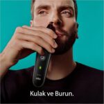 ⁦براون مجموعة تصفيف 9 في 1 5 MGK5420 للحية والجسم والاذن والأنف مع وقت تشغيل 100 دقيقة وحقيبة - اسود/رمادي⁩ - الصورة ⁦3⁩