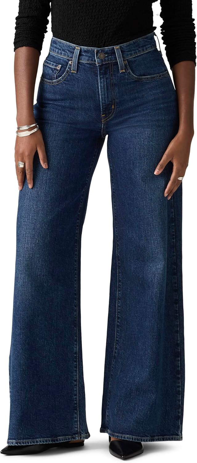Levi's Womens Women's 728 High-Rise Wide-Leg Jeans Jeans (pack of 1)