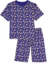 jil Boys Boys SS PJ WITH SHORT Blue dephs Dino Plaids Set