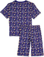 ⁦jil Boys Boys SS PJ WITH SHORT Blue dephs Dino Plaids Set⁩ - الصورة ⁦2⁩