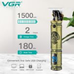 ⁦ماكينة حلاقة كهربائية للرجال وتشذيب اللحية موديل V-228⁩ - الصورة ⁦4⁩