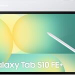 تابلت سامسونج جالاكسي تاب S10 FE+ مع شبكة الجيل الخامس 5G وذاكرة رام 12GB وذاكرة تخزين 256GB وشاشة 13.1 بوصة تردد 90Hz وقلم ستايلس ومدة تشغيل بطارية طويلة، فضي (إصدار الإمارات العربية)