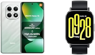 XIAOMI Redmi Note 15 Smartphone (6+128 GB), 108 MP camera, Forest Green,18 Months Local Warranty + Free Redmi Watch 5 Active Smartwatch 18 Day Battery, 140+ Sports Modes