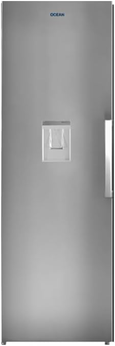 Ocean ثلاجة نوفروست فضية، سعة ٤٠٢ لتر، موديل OCM402TNFXA+، مع موزع مياه