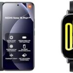 XIAOMI Redmi Note 15 Pro+ 5G Smartphone (12+512 GB) – 6500 mAh battery, 200 MP camera, Black,18 Months Local Warranty + Free Redmi Watch 5 Active Smartwatch 18 Day Battery, 140+ Sports Modes