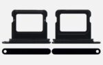 بيت خط بيت شريحة اتصال بديلة لموبايل ايفون متوافق مع 16 او 16 بلس Single SIM Card Tray for 16 or 16 PLUS Generic Replacement (الأسود / 16 بلس)