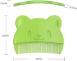 ⁦3Pcs Bear Combs, Fetal Dirt Removal for Baby Boys and Girls, Baby Combs (Blue, Pink, Purple)⁩ - الصورة ⁦2⁩