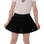 Girls White Squash Racket Graphic T-Shirt – Sporty Athletic Top