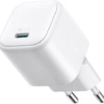 شاحن حائط سريع صغير JR-TCG15 بقدرة 30 وات تقنية جان USB نوع C بتقنية توصيل الطاقة PD صغير للغاية لشحن آمن وفعال من جوي رووم، أبيض