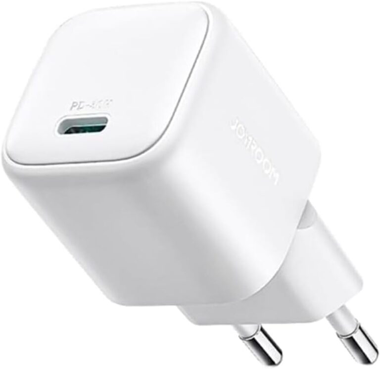 شاحن حائط سريع صغير JR-TCG15 بقدرة 30 وات تقنية جان USB نوع C بتقنية توصيل الطاقة PD صغير للغاية لشحن آمن وفعال من جوي رووم، أبيض