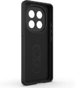 ⁦جراب متوافق مع شاومى Redmi Note 14 Pro 4G ، - غطاء مزدوج الحماية مصقول مقاوم للصدمات شديد التحمل و مقاوم للانزلاق مع حماية فائقة للكاميرا - غطاء واقي مضاد للخدش من Graby Shop - اسود⁩ - الصورة ⁦8⁩