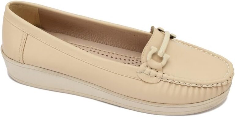 حذاء لوفر للنساء TRL135-بيج